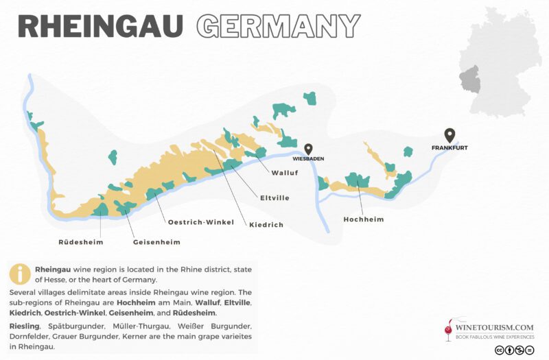 Rheingau Wine Region Germany Free Wine Map Corked News