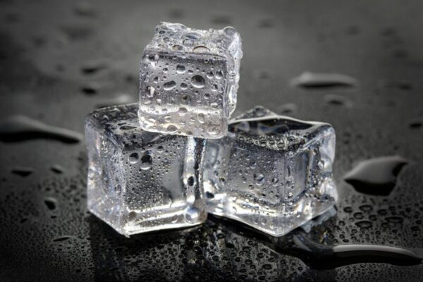 Photo of ice cubes, chill wine quick.