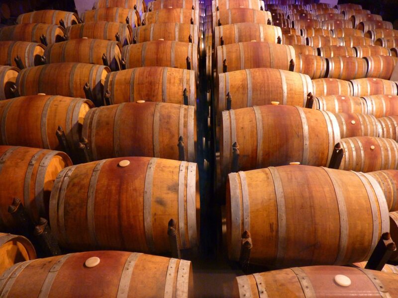 Photo of different types of wine barrels.