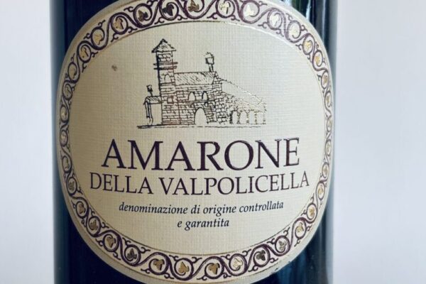 A picture of a bottle of Amarone wine.